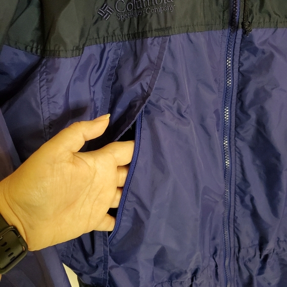 Columbia Rain Jacket Women Size Large Arcadia Packable Hooded Full Zip w/Pockets - Picture 4 of 10